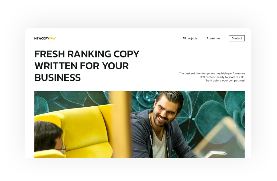 landing page generated copy